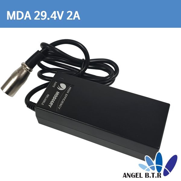 리튬이온배터리충전기 29.4V2A 29.4V 2A 60W/전기자전거,전동퀵보드 충전기 3핀항공짹
