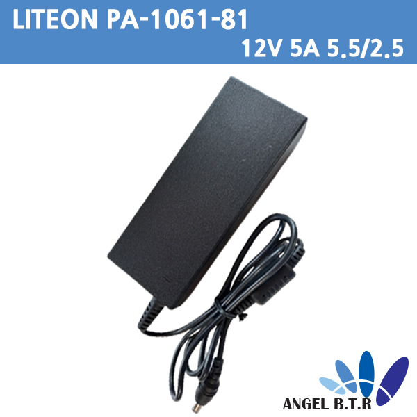 [중고] LITEON/라이트온/PA-1061-81/12V 5A/12V5A/60w/5.5x2.5/호주인증아답타