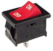 [로커스위치] RLEIL RL3T125/55 2핀, 2 2단 포지션 /6A 250VAC 2 Pins / MINI ON/OFF 2단 로커 스위치/레드 (10개입)